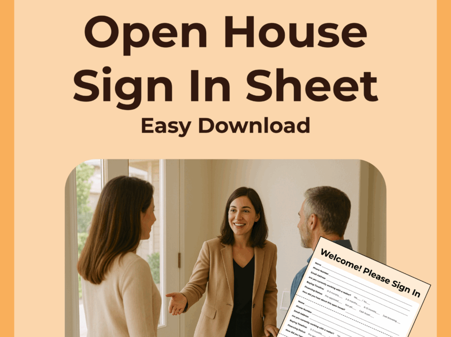 open house sign in sheet